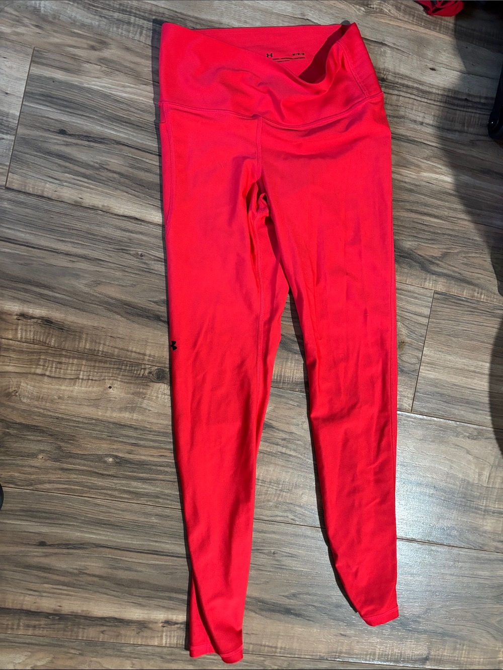 Under Armour Bright Red High-Waist Performance Leggings